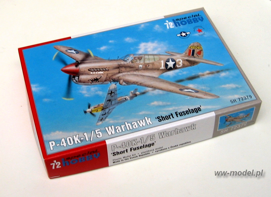 Special Hobby Models 1//72 CURTISS P-40K-1//5 WARHAWK Short Fuselage Fighter