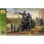 ZVEZDA 3632 [1:35]  German R12 heavy motorcycle with Rider &  officer