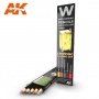 AK10042  Chipping & Aging set Weathering Pencil for Modelling