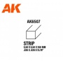 AK6507  Pręt polistyrenowy 0,5 x 0,5 x 350mm (1 szt)