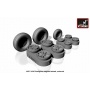 ARMORY AW48312 [1:48]  F-104G Starfighter wheels w/weighted tyres