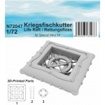 CMK N72047 [1:72]  Kriegsfischkutter Life Raft / Rettungsfloss 1/72 / for Special Navy kitt 