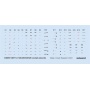 EDUARD D48097  Zlin Z-126/226/326/526 cockpit placards. Kalkomania 