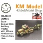 KM 72012 COMBO [1:72]  Somua MCG Artillery Tractor with 155mm HowitzerM1918 set French Army 1940 r. DRUK 3D