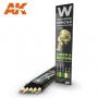 AK10040  Green & Brown effects set Weathering Pencil for Modelling