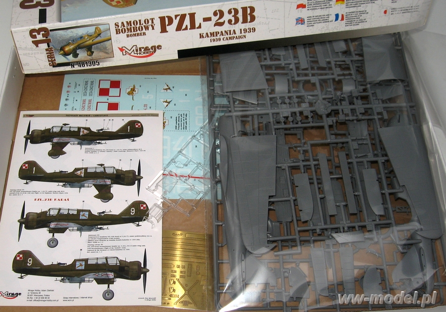 Mirage Hobby 1:48 - Avion Polonais PZL-23 Karas I & II (maquette Neuve)