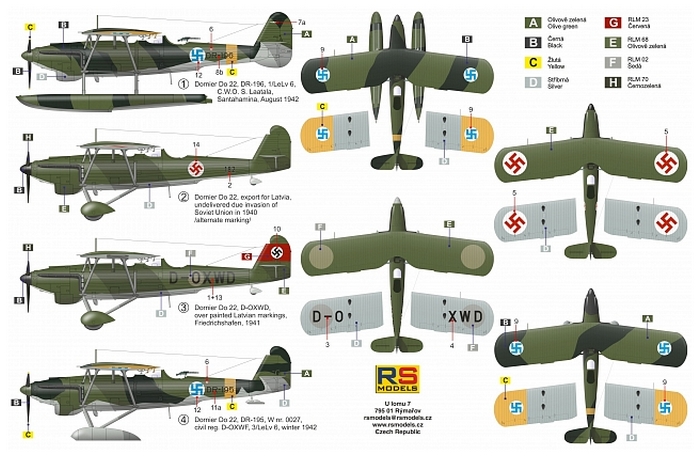 RS Models 92244 [1:72] Dornier Do 22 :: Sklep Modelarski ww-model.pl