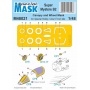 Special Mask M48021  Super Mystere B2  canopy and wheel mask 1/48